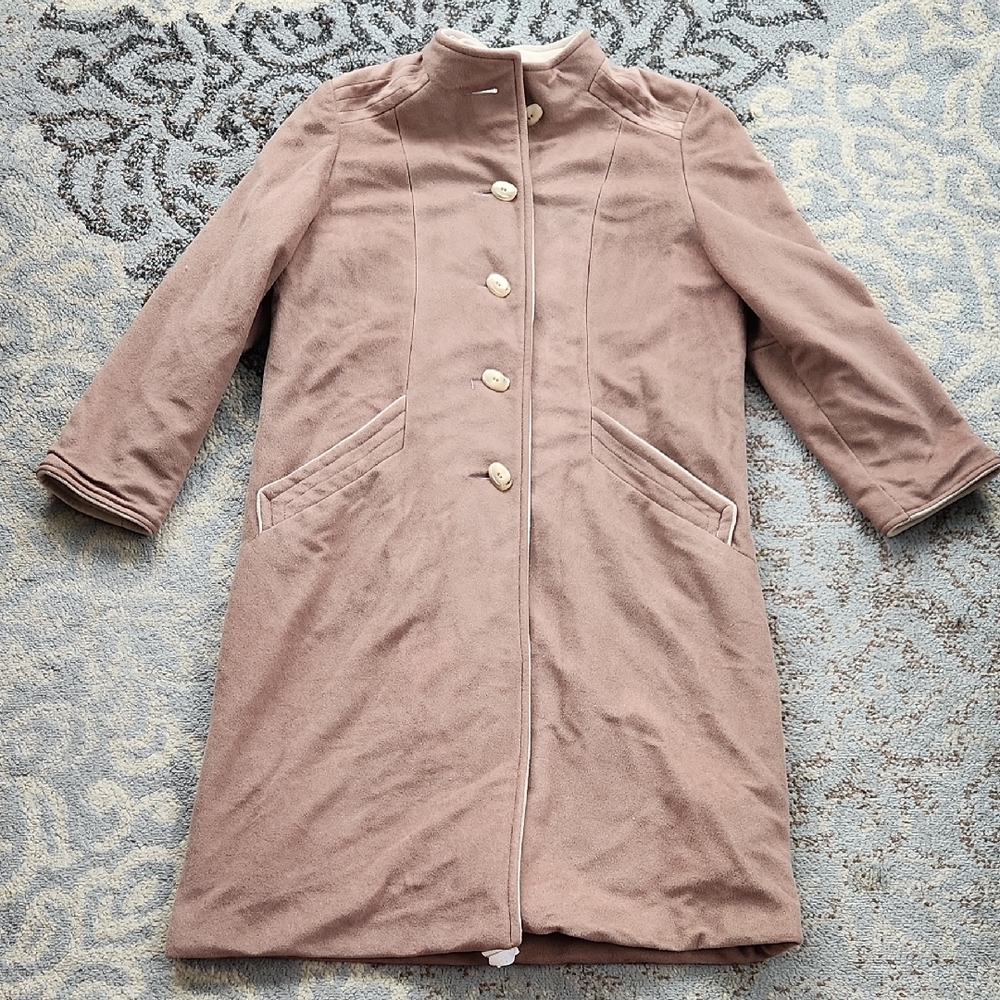 Vintage Wellington Fashions Kashmiracle Trench Coat Tan